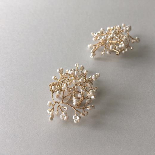 北京仓｜14-Baby's Breath Petit-耳夹（无需耳洞）短款［日本设计师］ 商品图1