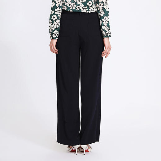 EITIE爱特爱女装早秋裤腰系带修身宽松阔腿裤休闲裤5705418 商品图3