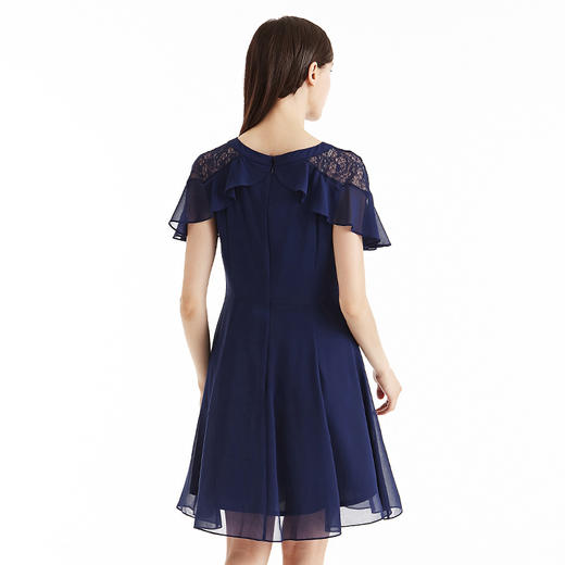 EITIE爱特爱女装夏季假披肩飞飞袖短款A字裙连衣裙夏55072115 商品图2