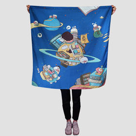 书店星球限量布面装饰画