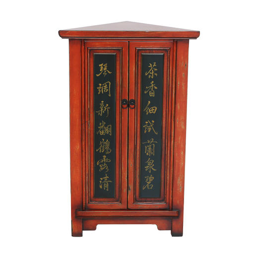 新仿榆木新中式橘色角柜QB18040033-A Newly made Elm wood Corner cabinet 商品图1