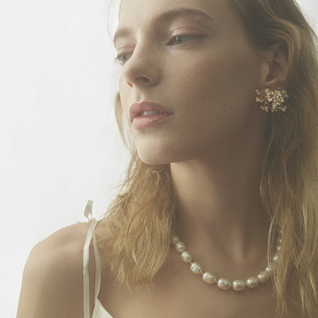 北京仓｜14-Baby's Breath Petit-耳夹（无需耳洞）短款［日本设计师］