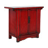 新仿榆木新中式红漆柜二门柜小柜QB18040038 Newly made Elm wood Small red cabinet 商品缩略图2