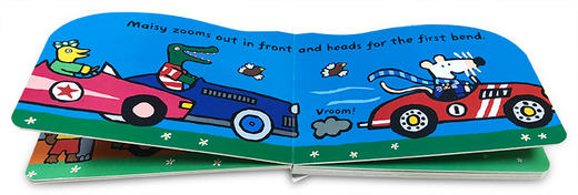 小鼠波波系列 英文原版 Maisy's Race Car: A Go with Maisy Board Book 小鼠波波的汽车 造型低幼启蒙纸板绘本 儿童英文启蒙读物 商品图1
