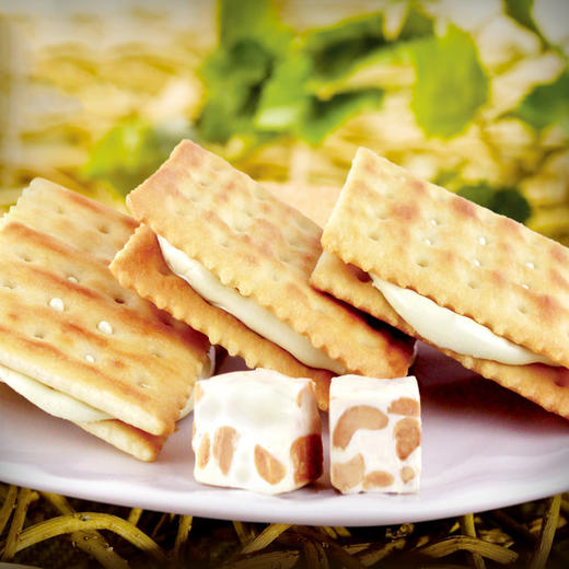 太祖牛轧饼手工夹心牛轧糖饼干200g/盒 商品图0