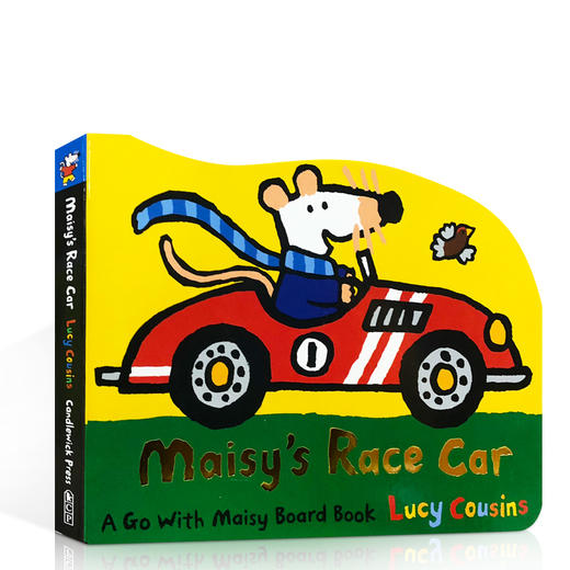 小鼠波波系列 英文原版 Maisy's Race Car: A Go with Maisy Board Book 小鼠波波的汽车 造型低幼启蒙纸板绘本 儿童英文启蒙读物 商品图0