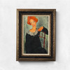 伽罗 JALO 挂画-莫迪里阿尼-坐在红椅上的女人 P046（预计10天内发货） 商品缩略图0