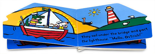 小鼠波波系列 英文原版 Maisy's Sailboat 航海 帆船 启蒙交通工具造型纸板书 作者 Lucy Cousins 亲子日常阅读英文故事绘本读物 商品图2