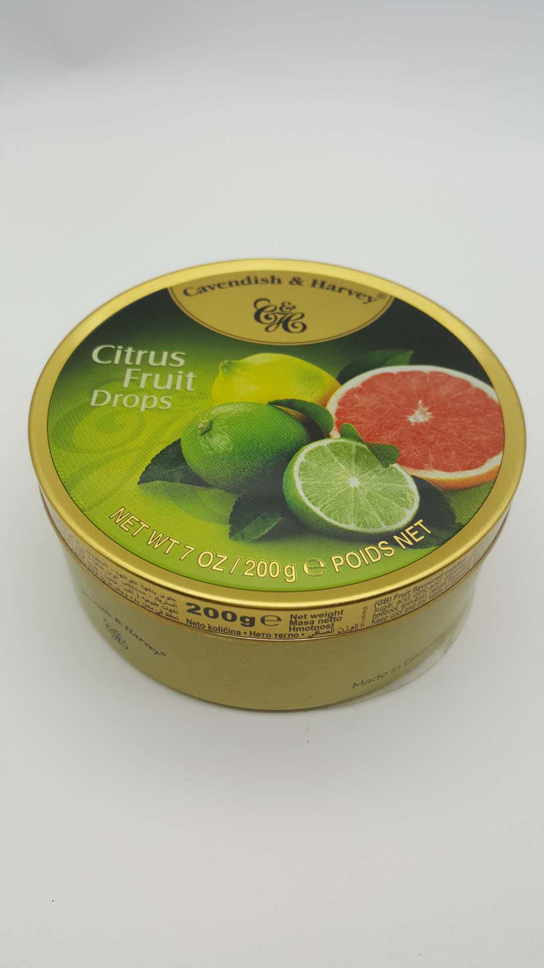 嘉云糖柠檬柑橘味糖200g