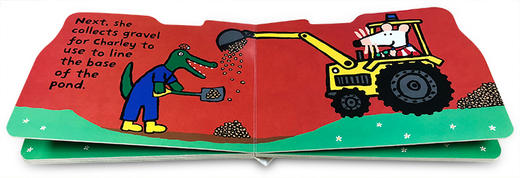 小鼠波波系列 英文原版 Maisy's Digger: A Go with Maisy Board Book 小鼠波波的挖掘机 纸板造型 低幼儿童启蒙阅读绘本 2-5岁 商品图1