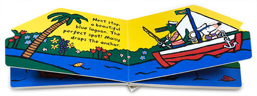 小鼠波波系列 英文原版 Maisy's Sailboat 航海 帆船 启蒙交通工具造型纸板书 作者 Lucy Cousins 亲子日常阅读英文故事绘本读物 商品图3