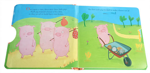 英文原版 The Three Little Pigs: A Wheel-y Silly Fairy Tale三只小猪 儿童启蒙早教认知英文书 机关造作纸板书 3-4-5-6岁 商品图3