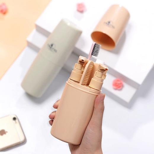 【原创设计 合理分区 大容量收纳 一杯搞定】旅行洗漱杯 分装瓶便携洗漱盒 旅游必备， 商品图0