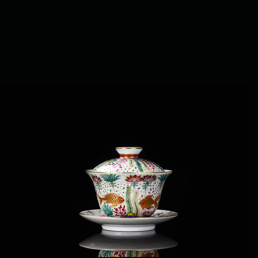 宝瓷林珐琅彩鱼藻纹6头套组 商品图1