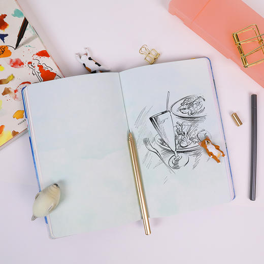 梦手帐  原创手绘水彩插画 商品图5