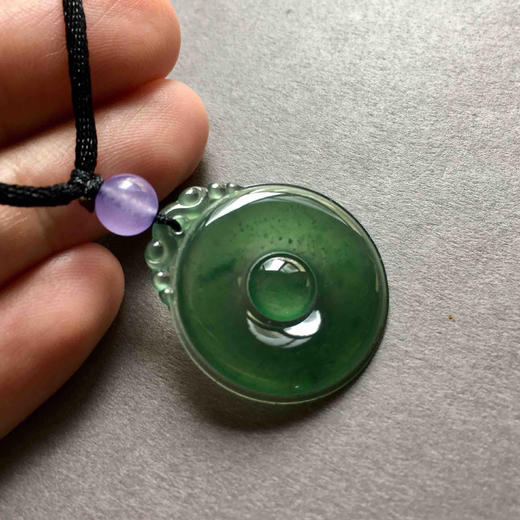 冰种晴水绿翡翠福在眼前 商品图6