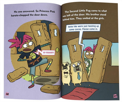 学乐大树系列 桥梁章节书 Princess Pink and the Land of Fake-Believe 3册 英文原版 儿童分级读物 内容简单易懂 全彩插图 商品图2