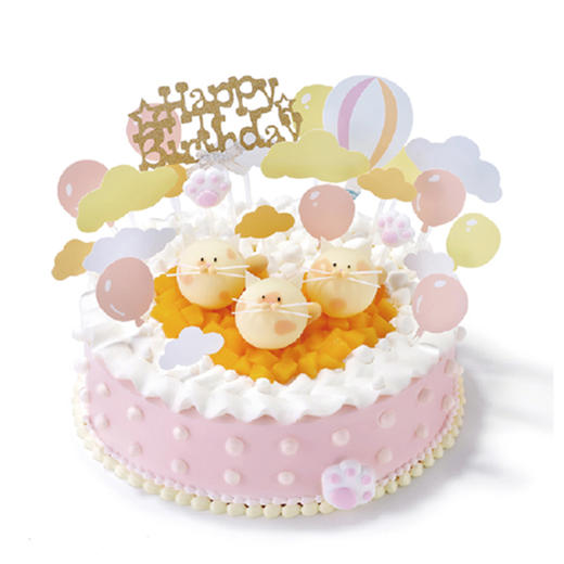 艾拉米苏【萌宠乐园】夹心奶油生日蛋糕 儿童款 可爱萌猫 限吉林市区