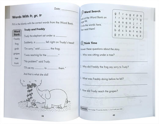 英文原版 Study Smart Reading Skills Builder 1-3年级 3册 儿童课后家庭作业辅导 阅读技巧养成 锻炼儿童英语学习能力 商品图2