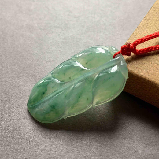 冰种飘阳绿翡翠叶子 商品图1