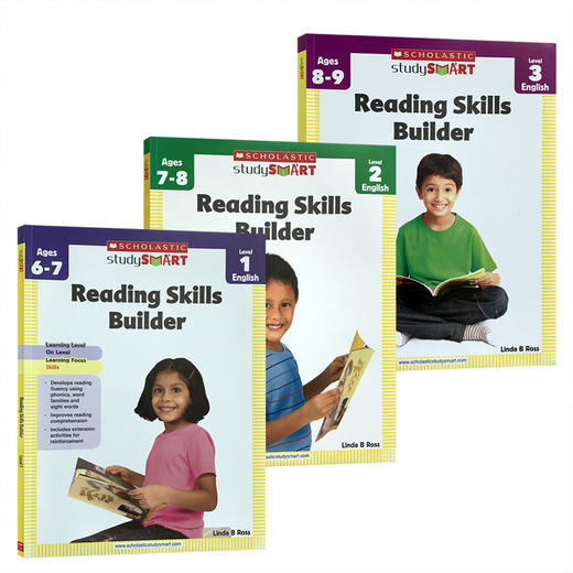 英文原版 Study Smart Reading Skills Builder 1-3年级 3册 儿童课后家庭作业辅导 阅读技巧养成 锻炼儿童英语学习能力 商品图0