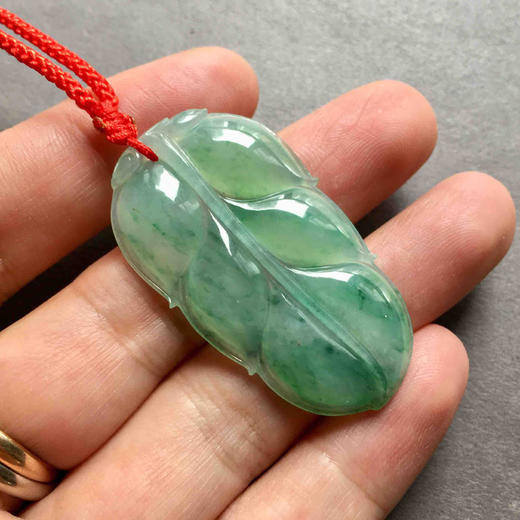 冰种飘阳绿翡翠叶子 商品图5