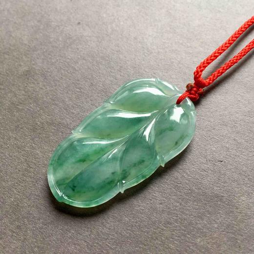 冰种飘阳绿翡翠叶子 商品图4