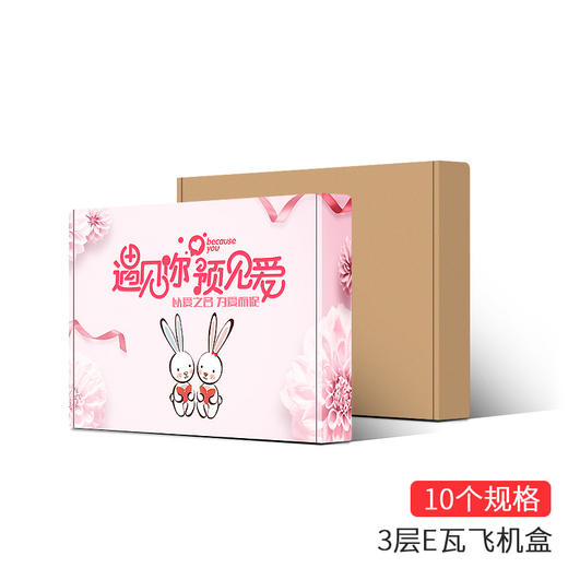 【大包】3层加硬 E瓦/B瓦 飞机盒W1~E11  F03~F35 商品图0