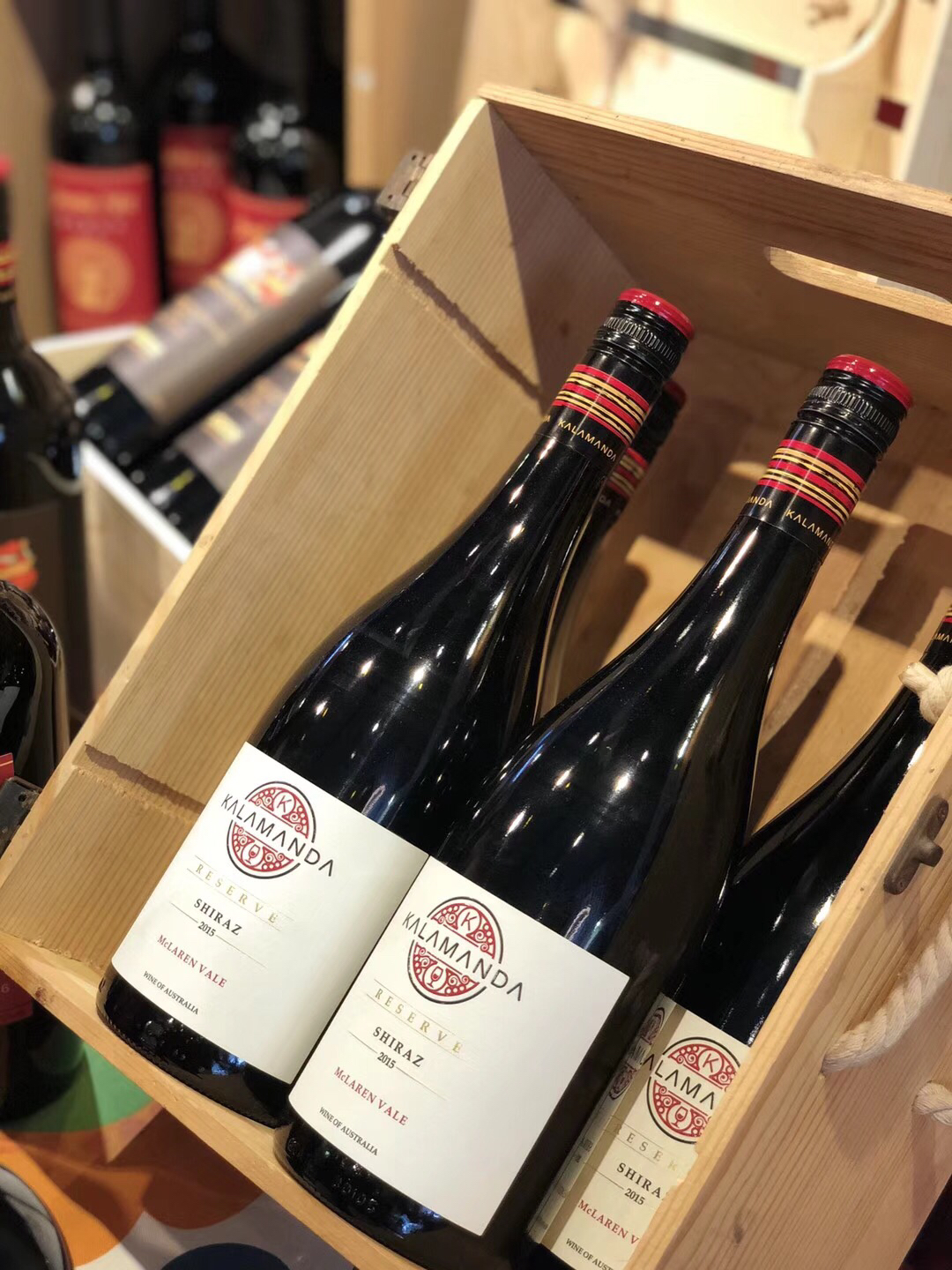 澳大利亚西拉原瓶进口干红葡萄酒卡拉曼达酒窖精选西拉红酒750mlhxs