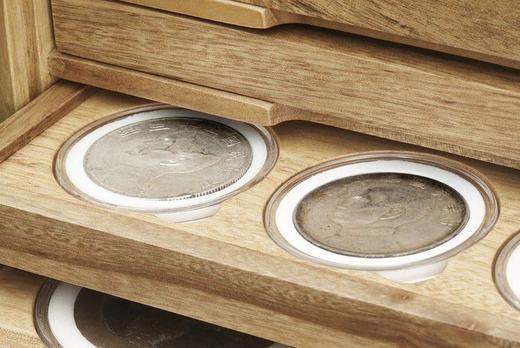 【实木泉匣】中号香樟木抽拉式钱币珍藏保护箱 商品图5