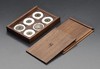 【实木泉匣】黑胡桃全实木52圆盒六枚套装钱币盒(MH6A) 商品缩略图5