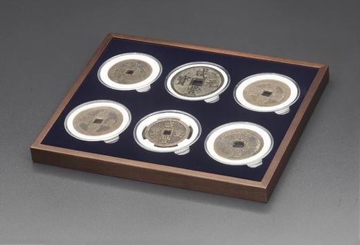 【实木泉匣】黑胡桃双层实木喷绒钱币收藏盒(SR) 商品图6