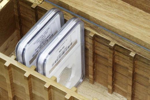 【实木泉匣】NGC贰盎司评级币收藏樟木保护箱 商品图6