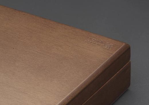 【实木泉匣】黑胡桃双层实木喷绒钱币收藏盒(SR) 商品图11