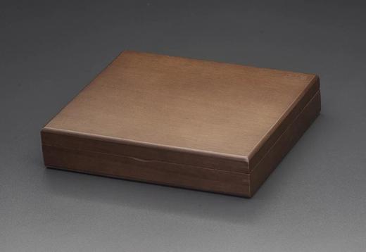 【实木泉匣】黑胡桃双层实木喷绒钱币收藏盒(SR) 商品图1