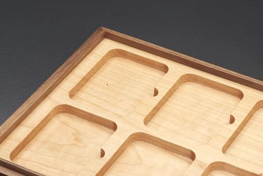 黑胡桃(枫木)单层实木托盘(6枚装NGC型) 商品图7