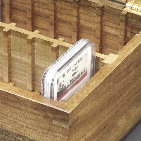 【实木泉匣】NGC贰盎司评级币收藏樟木保护箱 商品图5