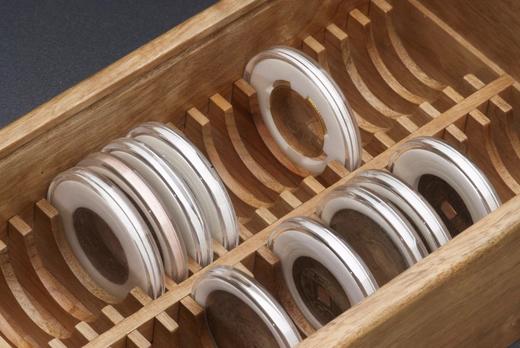 双排樟木40只装52圆盒抽拉钱币盒（40ZA） 商品图10