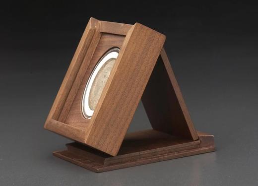 【实木泉匣】明式黑胡桃纯实木素面钱币收藏小匣(适用52圆盒) 商品图3