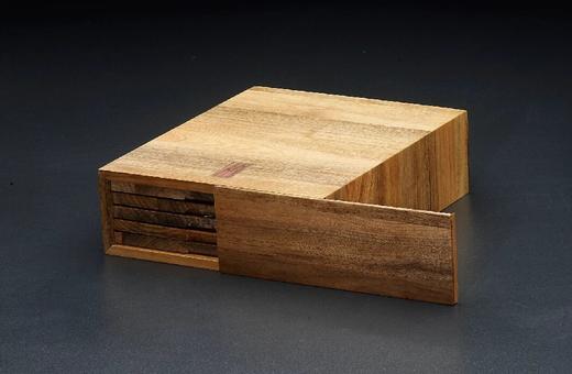 【实木泉匣】香樟木五层泉函(精品圆盒裸币钱币收藏盒)(5MH) 商品图2