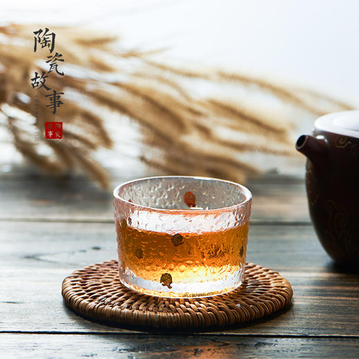 茶杯-陶瓷品茗杯-玻璃锤纹描金主人杯18款 商品图2
