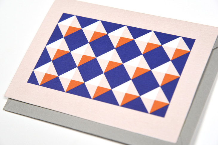 你行你素小方块撞色贺卡留言卡祝福卡感谢卡明信片