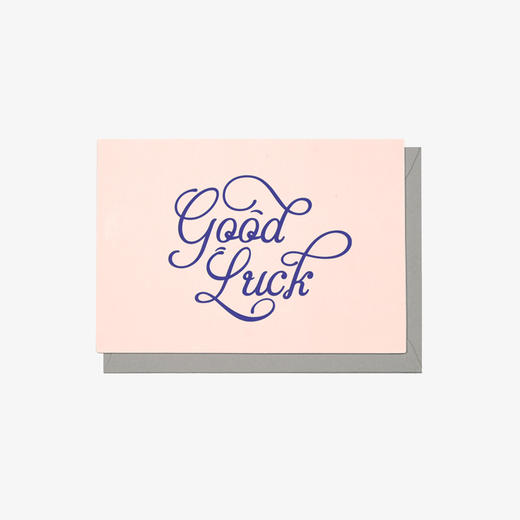 你行你素goodluck好运贺卡留言卡祝福卡感谢卡明信片