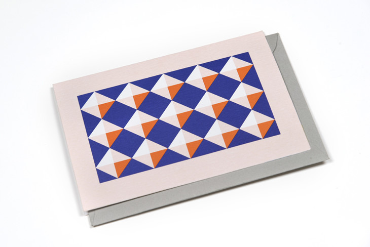 你行你素小方块撞色贺卡留言卡祝福卡感谢卡明信片