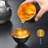 【莺歌烧旗舰店】七彩孔雀釉金杯 商品缩略图1