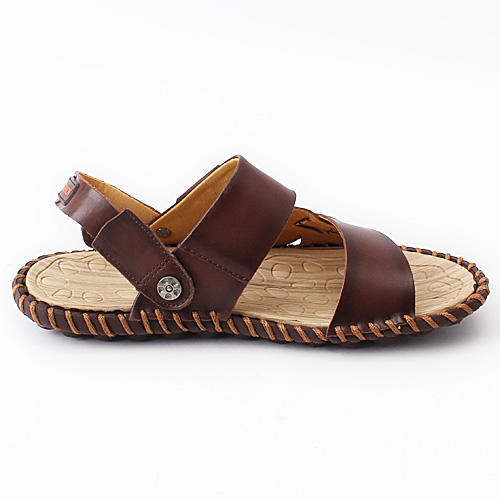 西域骆驼42码沙滩鞋牛皮凉鞋男c12