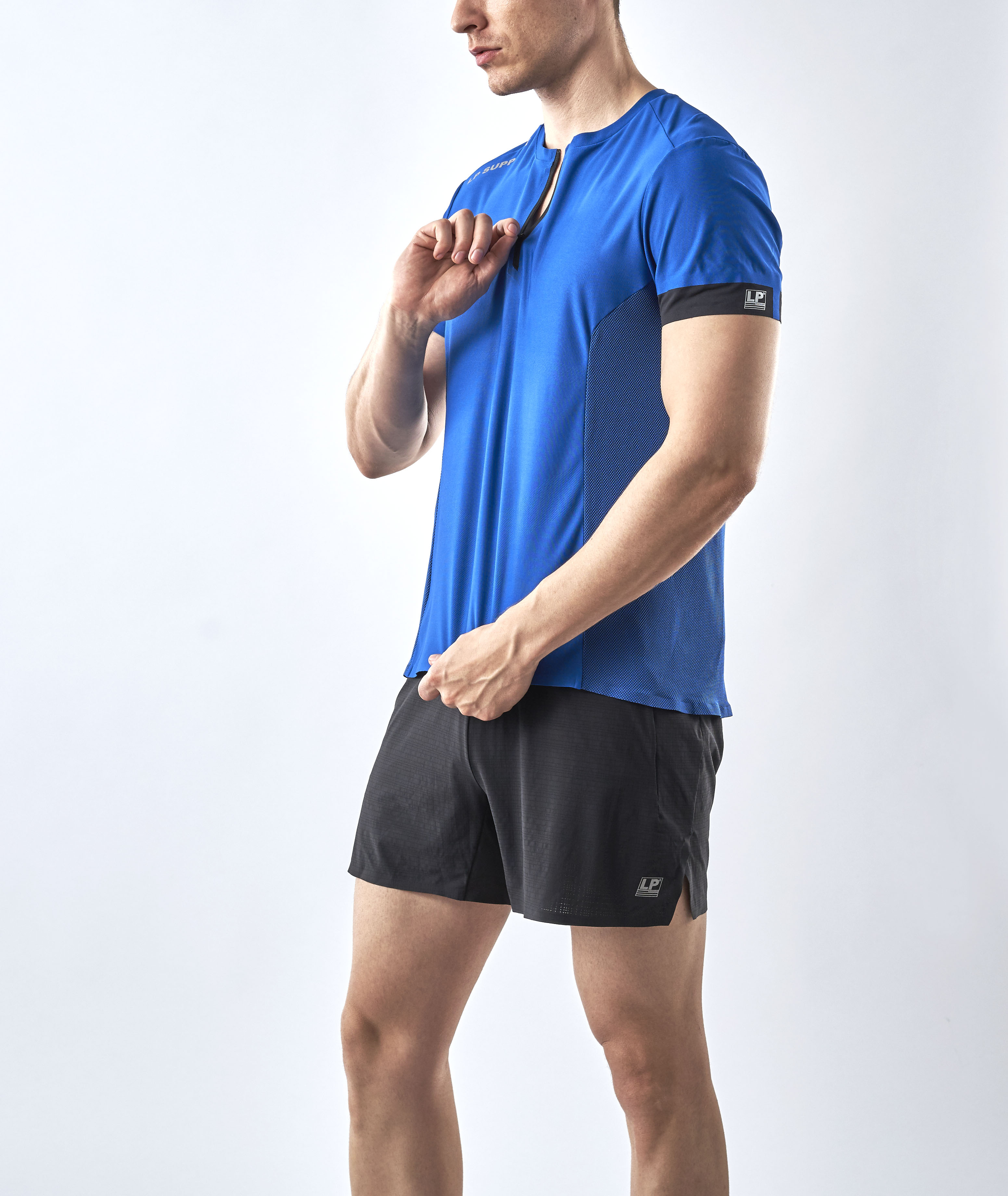 LP透气性 男子运动跑步短袖上衣  LTM2301O