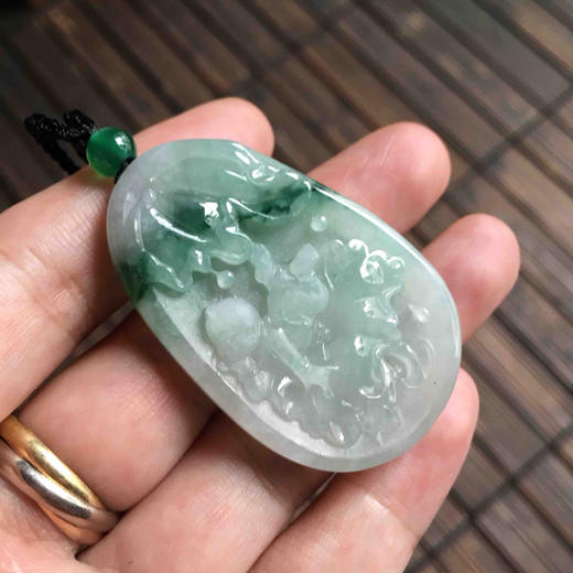 糯种飘绿花翡翠早生贵子连年有余 商品图7