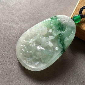 糯种飘绿花翡翠早生贵子连年有余