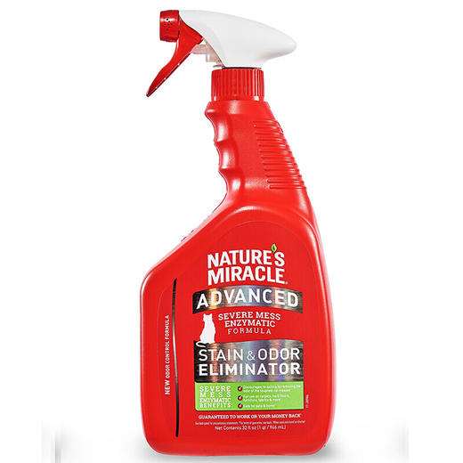 天然奇迹猫用强效祛污除臭喷剂 946ml 商品图0